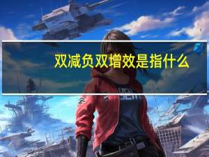 双减负双增效是指什么