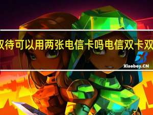 双卡双待可以用两张电信卡吗 电信双卡双待智能手机