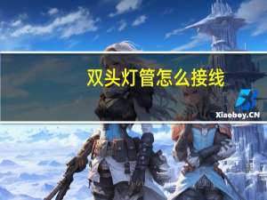 双头灯管怎么接线