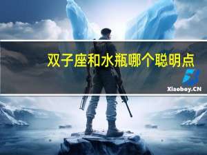 双子座和水瓶哪个聪明点