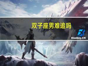 双子座男难追吗