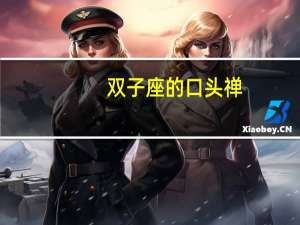 双子座的口头禅