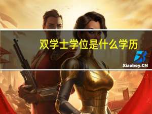 双学士学位是什么学历