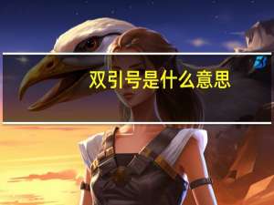 双引号是什么意思
