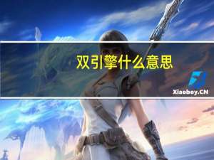 双引擎什么意思
