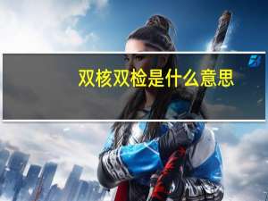 双核双检是什么意思（双核改单核）