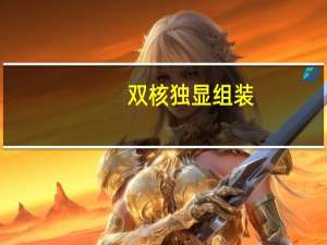 双核独显组装（双核独显）