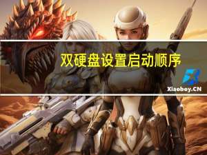 双硬盘设置启动顺序（双硬盘设置）