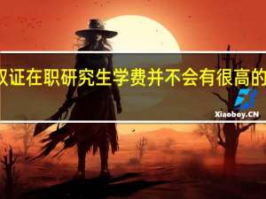 双证在职研究生学费并不会有很高的数额吗