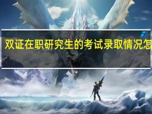 双证在职研究生的考试录取情况怎么样