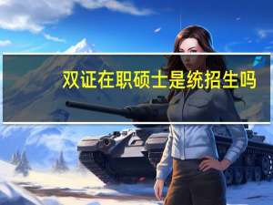 双证在职硕士是统招生吗