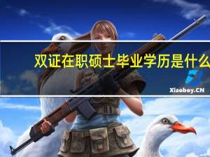 双证在职硕士毕业学历是什么
