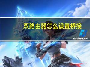 双路由器怎么设置桥接（双路由器怎么设置）