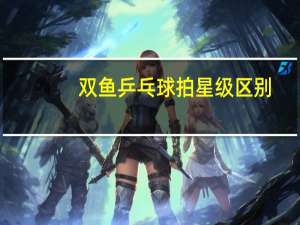 双鱼乒乓球拍星级区别