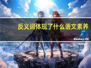 反义词体现了什么语文素养（反义词体）