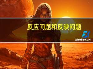 反应问题和反映问题（反应问题）