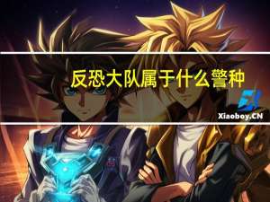 反恐大队属于什么警种