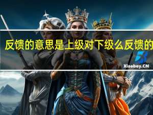 反馈的意思是上级对下级么 反馈的意思
