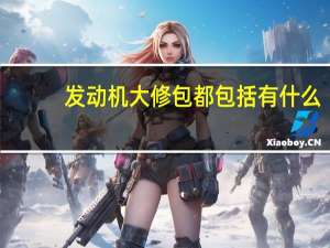 发动机大修包都包括有什么