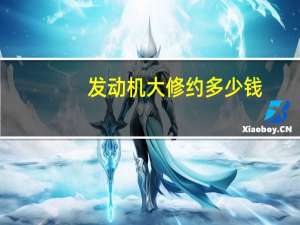 发动机大修约多少钱