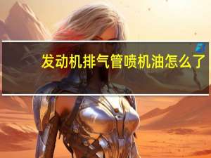 发动机排气管喷机油怎么了