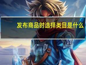 发布商品时选择类目是什么（找出商品属性与发布商品所放置的类目）