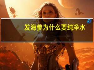 发海参为什么要纯净水