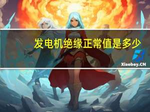 发电机绝缘正常值是多少