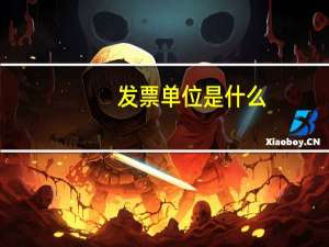 发票单位是什么