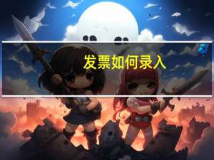 发票如何录入