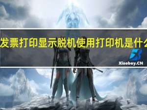 发票打印显示脱机使用打印机是什么意思（脱机使用打印机是什么意思）