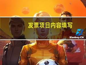 发票项目内容填写