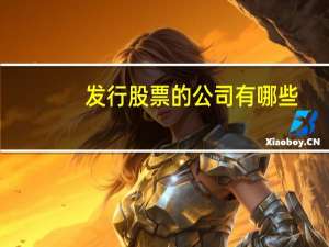 发行股票的公司有哪些