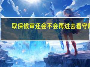取保候审还会不会再进去看守所