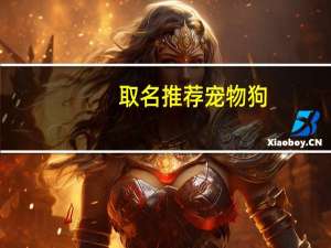取名推荐宠物狗