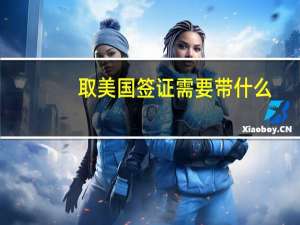 取美国签证需要带什么