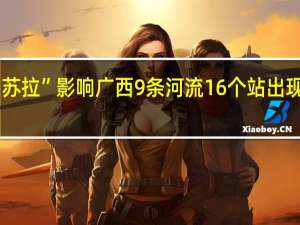受“苏拉”影响 广西9条河流16个站出现超警洪水
