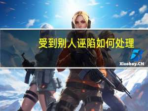 受到别人诬陷如何处理