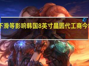 受需求下滑等影响 韩国8英寸晶圆代工商今年已降价近10%