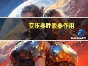 变压器呼吸器作用