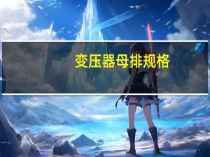 变压器母排规格