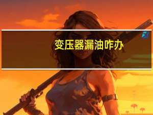 变压器漏油咋办