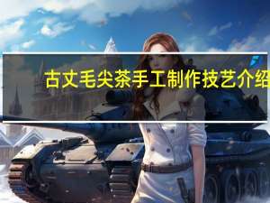 古丈毛尖茶手工制作技艺介绍