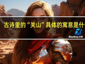 古诗里的“关山”具体的寓意是什么啊