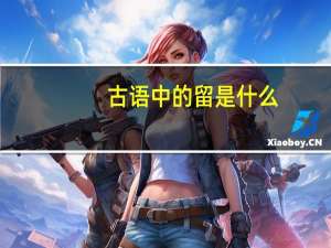 古语中的留是什么