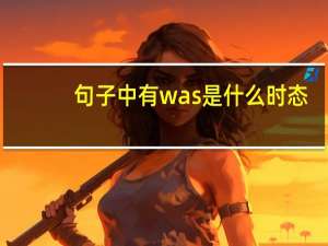 句子中有was是什么时态