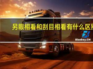 另眼相看和刮目相看有什么区别