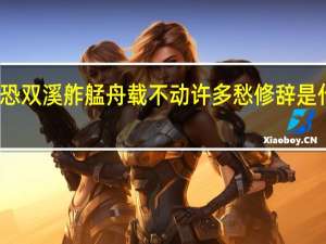 只恐双溪舴艋舟载不动许多愁修辞是什么意思