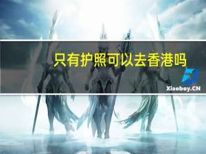 只有护照可以去香港吗