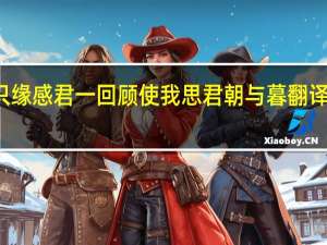 只缘感君一回顾使我思君朝与暮翻译下一句
